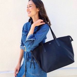 Botkier New York Black Nylon Bond Tote Bag NWT